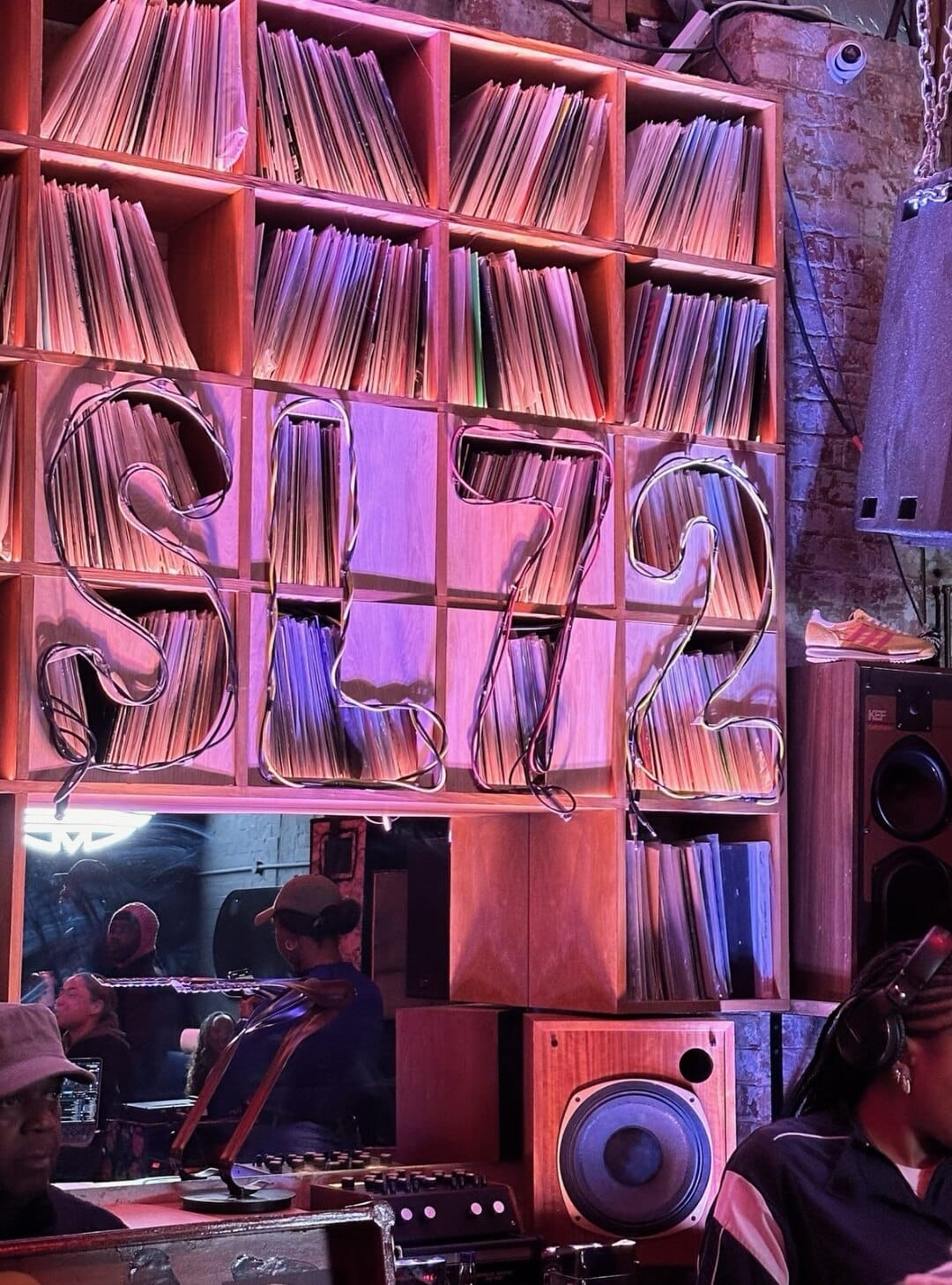 An image from the Adidas SL72 Launch. The text reads SL72.
